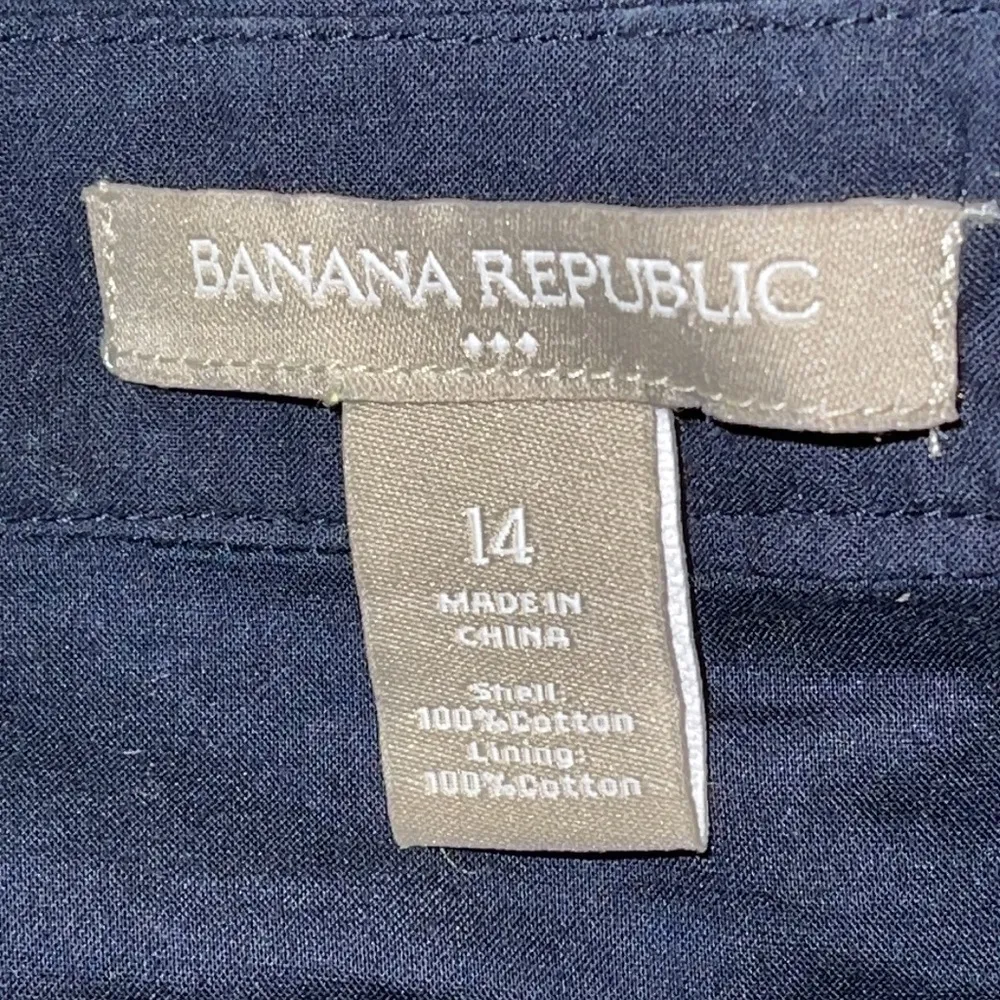 Navy Blue Cotton Eyelet Dress Sz. 14 fits like a 12 - Image 10