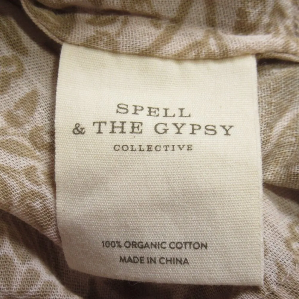 NEW SPELL & the Gypsy Collective Lioness Tunic Mini in Smoke Floral Dress S - Image 9