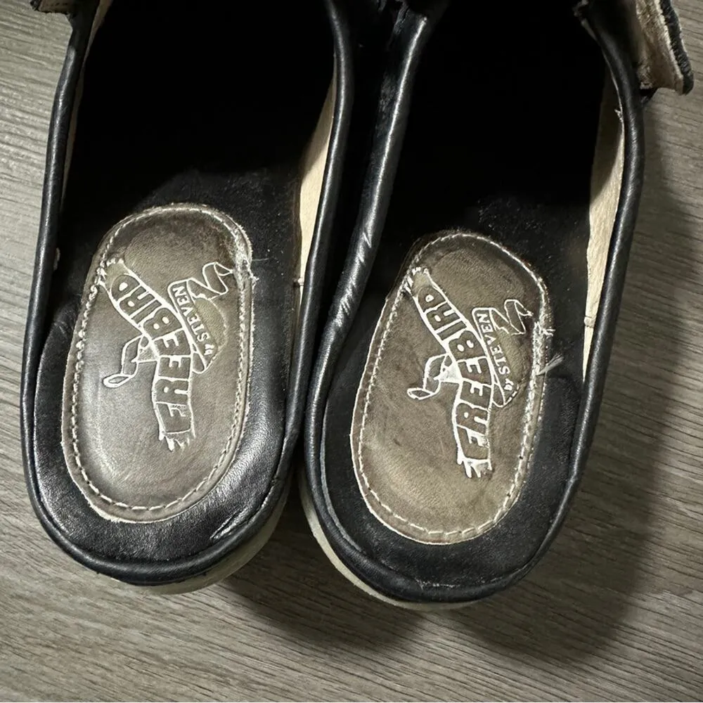 Freebird by Steven Collins Crocodile Loafer Boot Mule Open Heel Snake Shoes Sz 8 - Image 10