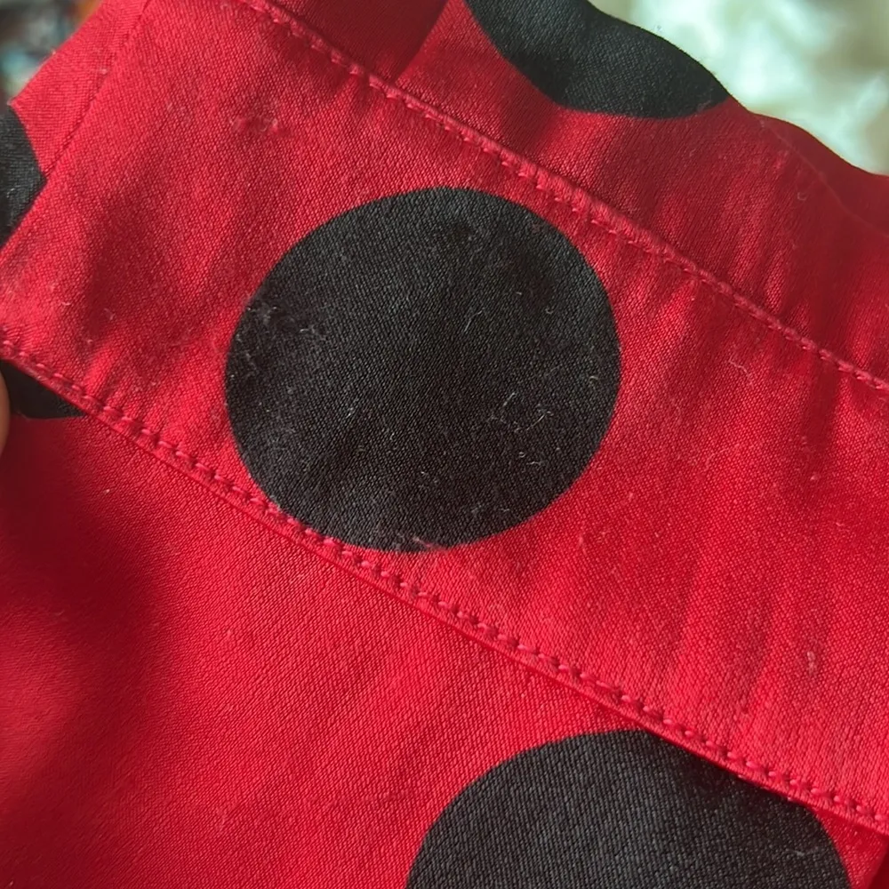 House of Harlow x Revolve red poka dot satin shorts Size M - Image 9