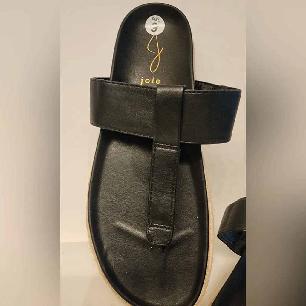 Joie Women's Nacho Espadrille Women’s Black Sandals Slides Size 9 - Image 4