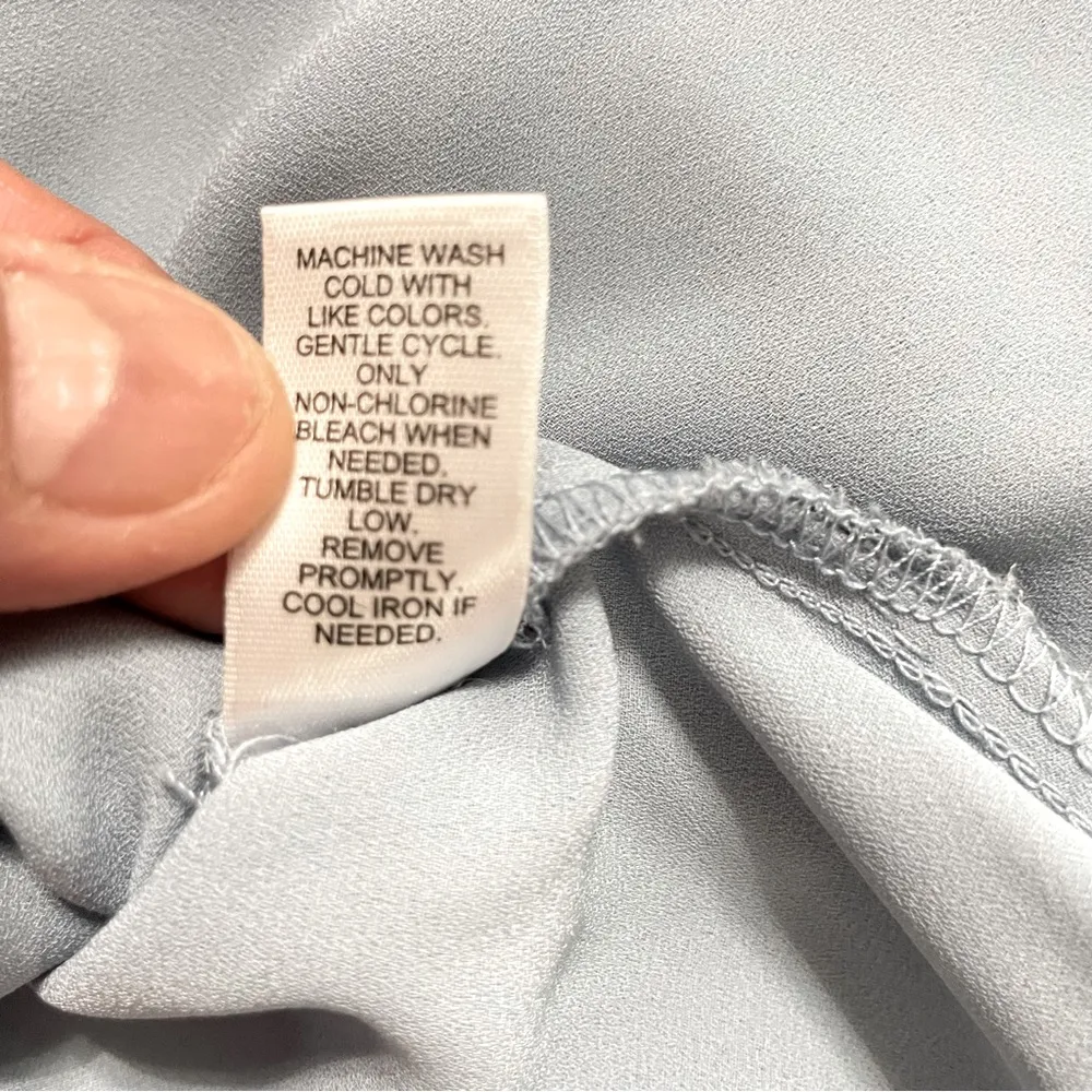 Cato Est. 1946 blue grey long sleeves blouse. office, school teacher, career XL Gray - Image 8