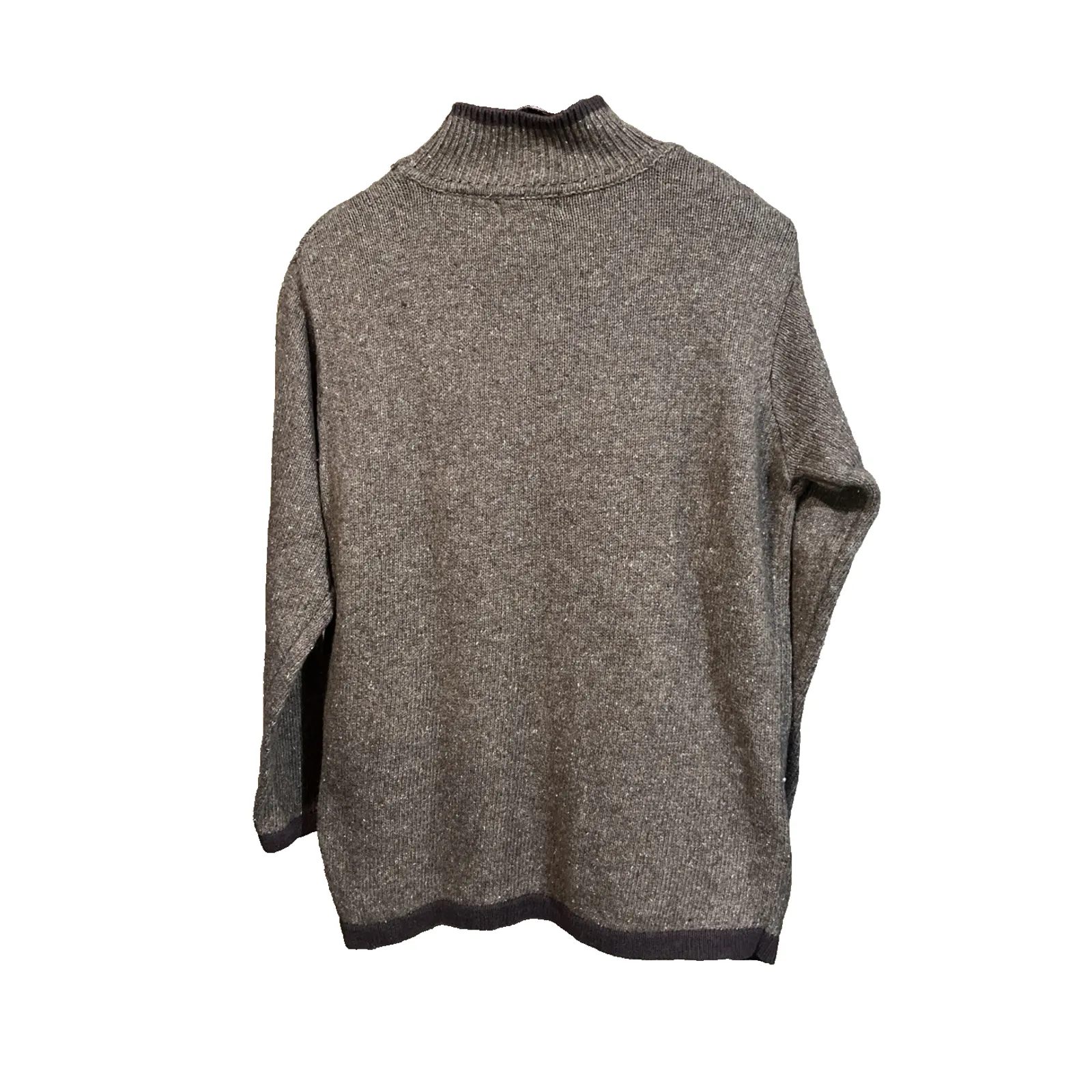 VTG B.P. Design Patchwork Embroidered Christmas Sweater Women's Sz Medium Brown - Image 2