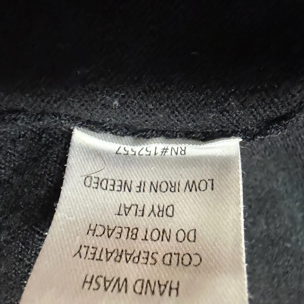 Ampersand Ave Graham Sweater Leopard Collar Colorblock Split Hem 2XL Plus Size Black Size XXL - Image 11