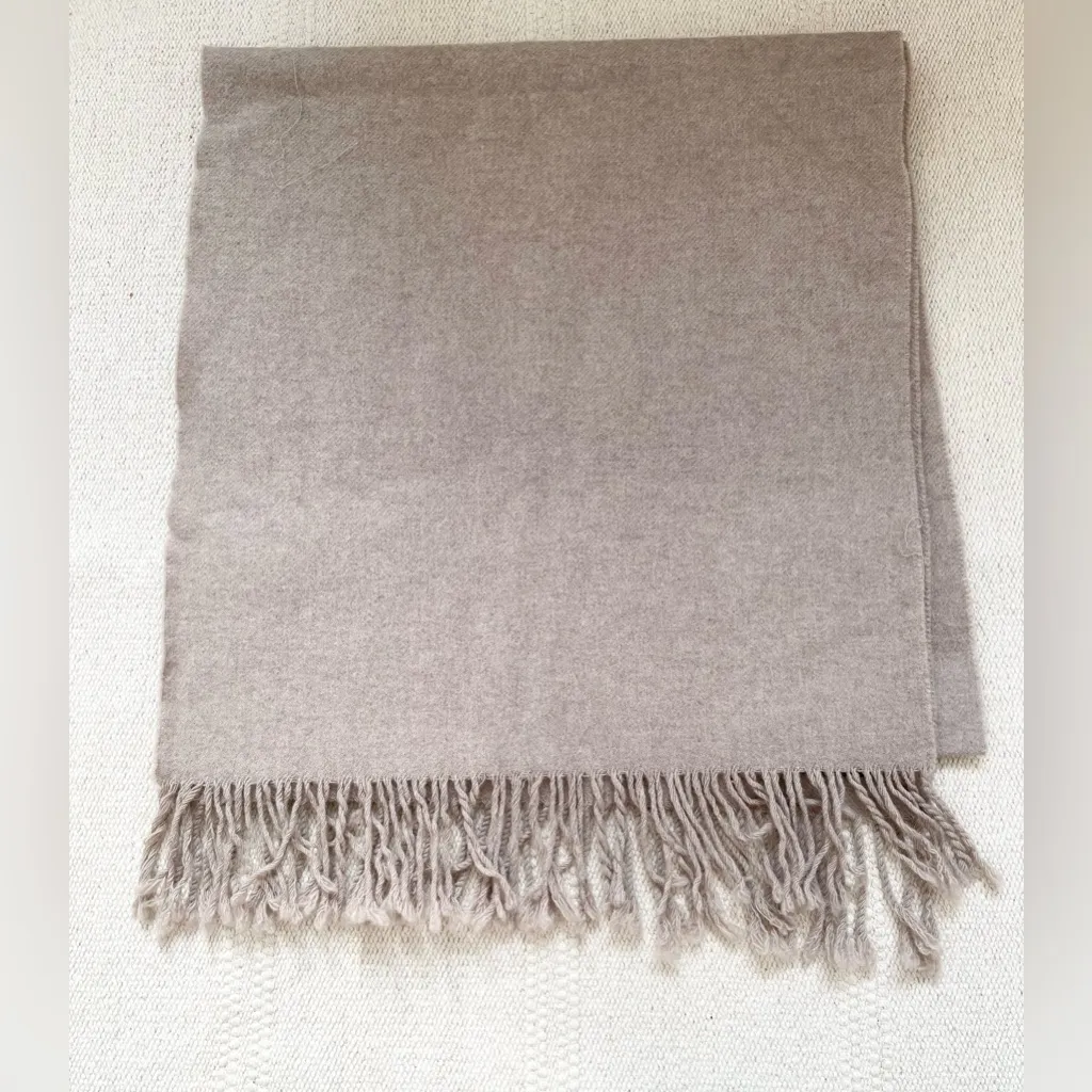 Vintage Neiman Marcus Amicale Pure Cashmere Scarf Tan - Image 3