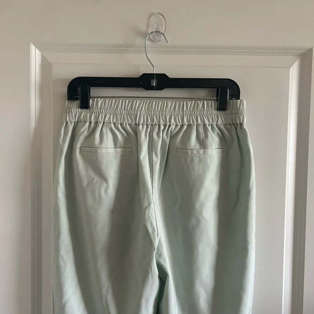 J Crew Seafoam Harlow Drapey Pants Mint Green Drawstring 6 - Image 6