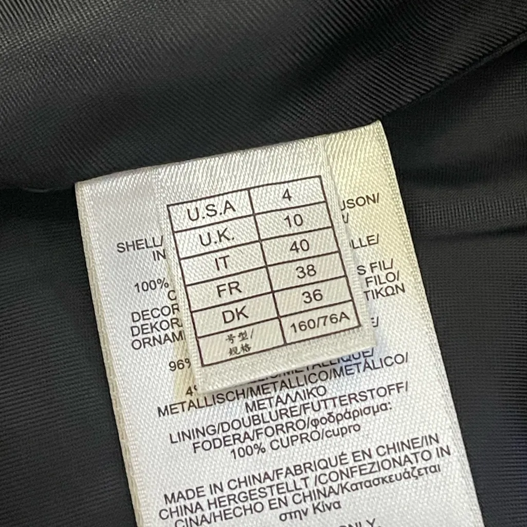 Brooks Brothers Floral Embroidered Houndstooth Pleated Dress - Image 8