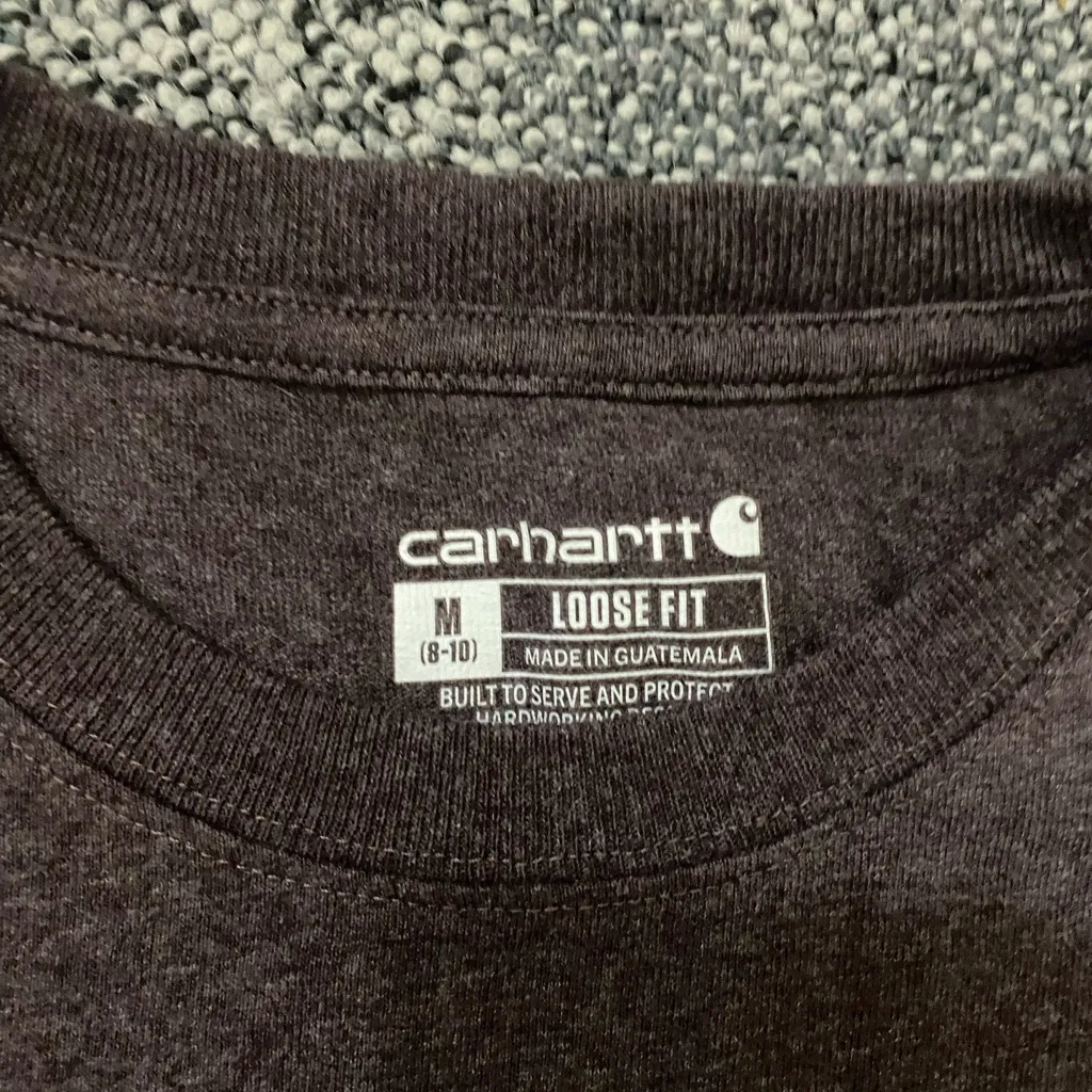 Carhartt Dark Brown Crew Neck Tee - Image 3