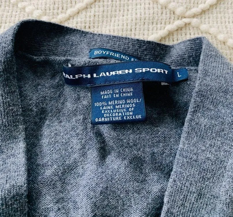 Ralph Lauren Gray Cardigan - Image 2