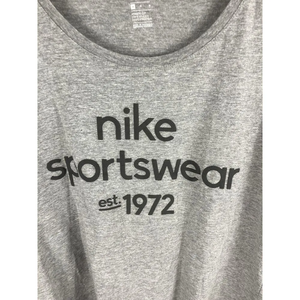 Nike The Nike Tee Nike Sportswear Est 1972 Graphic Tshirt Grey Size Medium - Image 2