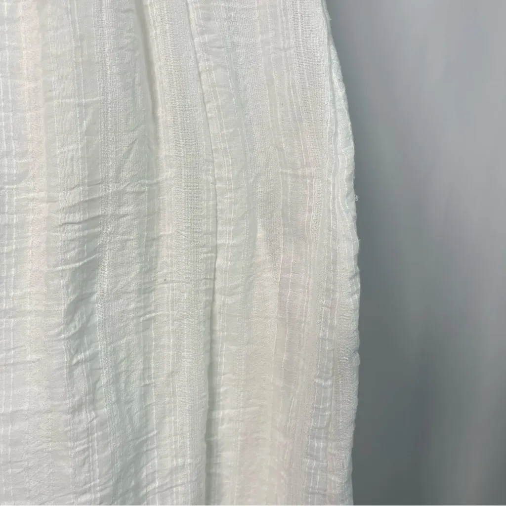 Mahina Small Gauze Puff Sleeve Keyhold Cutout Open Back Cottagecore Dress - Image 5