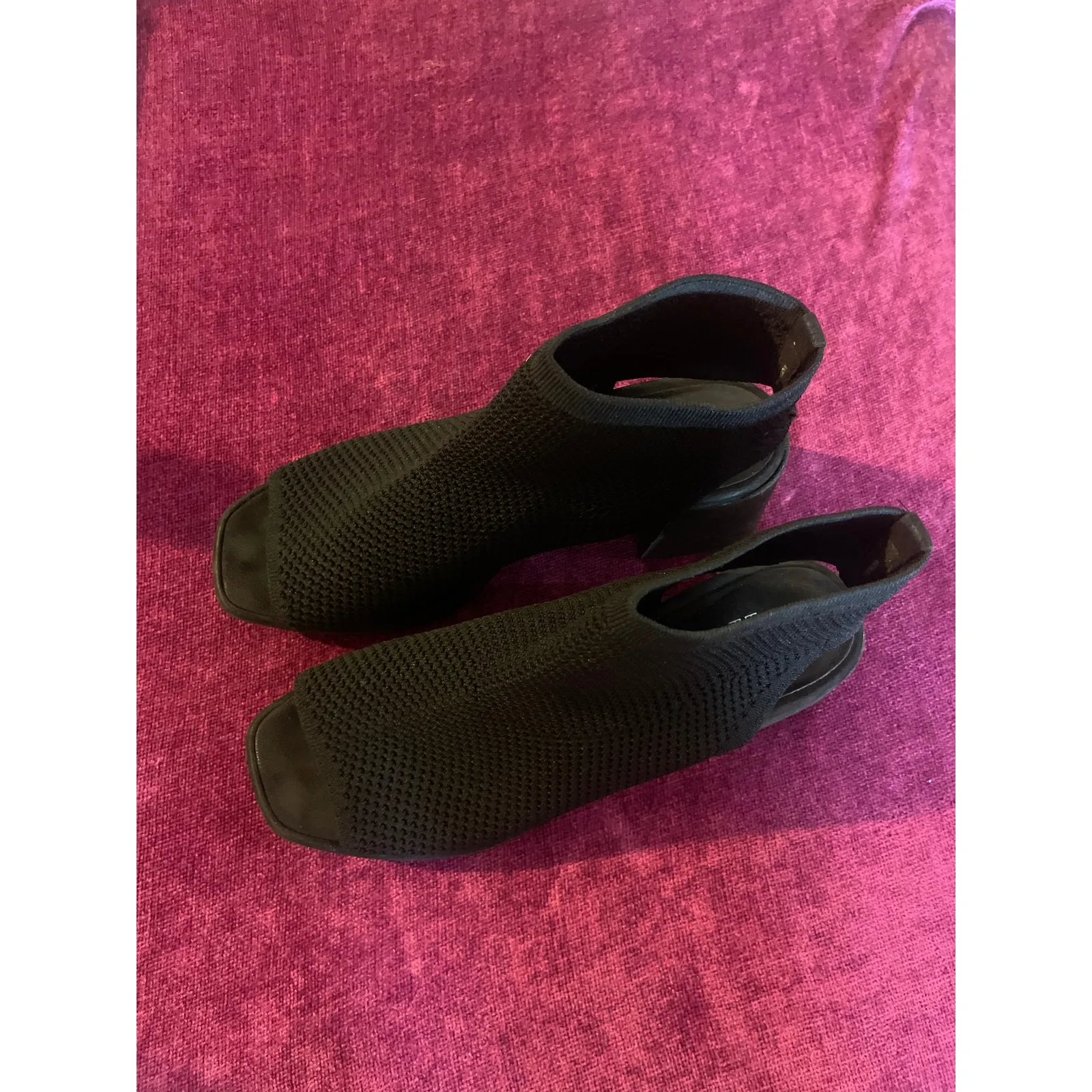 EILEEN FISHER Gavis Sandal SUSTAINABLE Black Chunky Block Heel Shoes Size 11 - Image 3