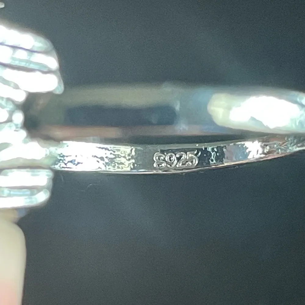 Natural opal stone S925 silver ring - Image 2