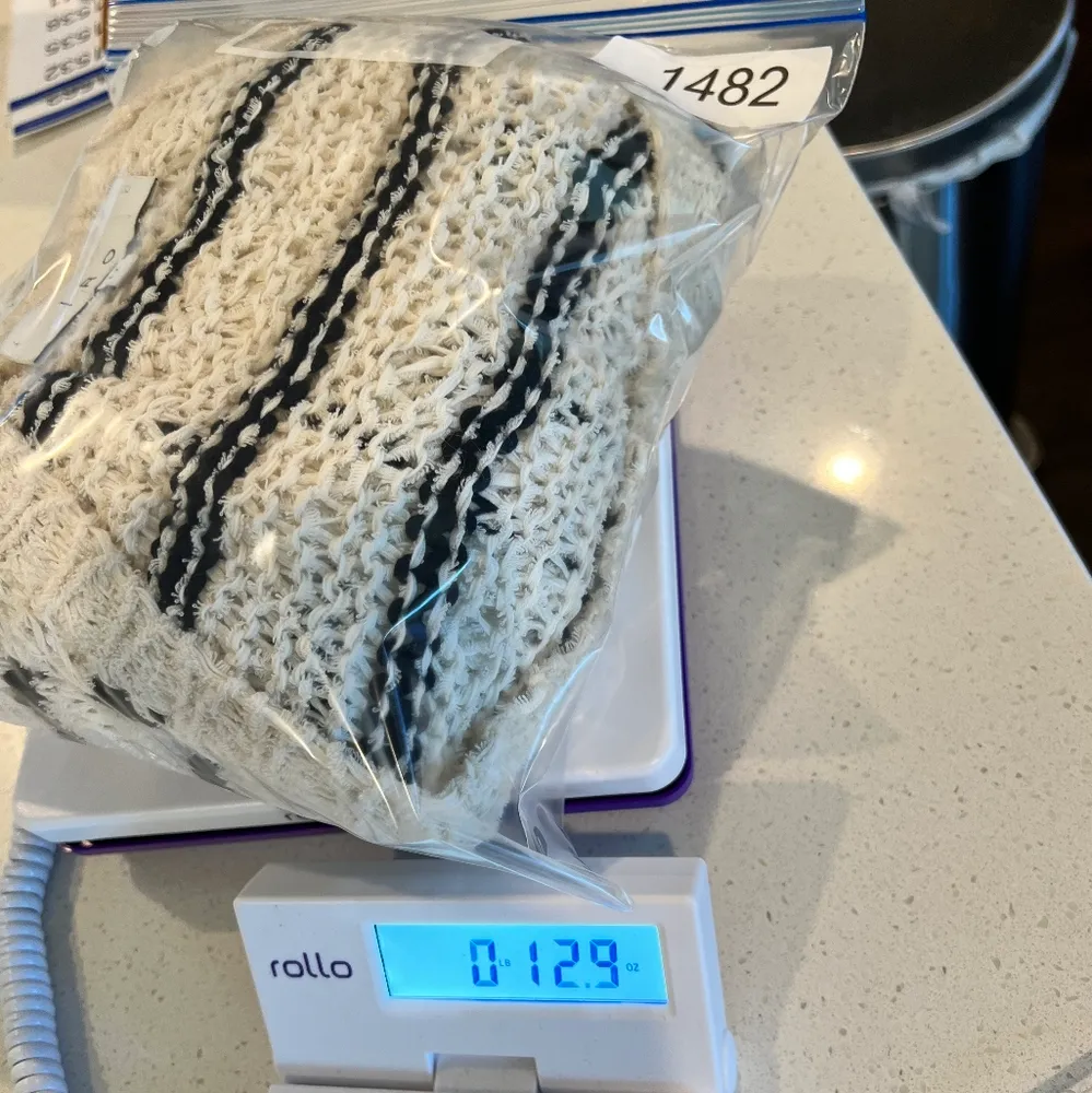 IRO Odessa Striped Black Loose White Sweater size medium - Image 16