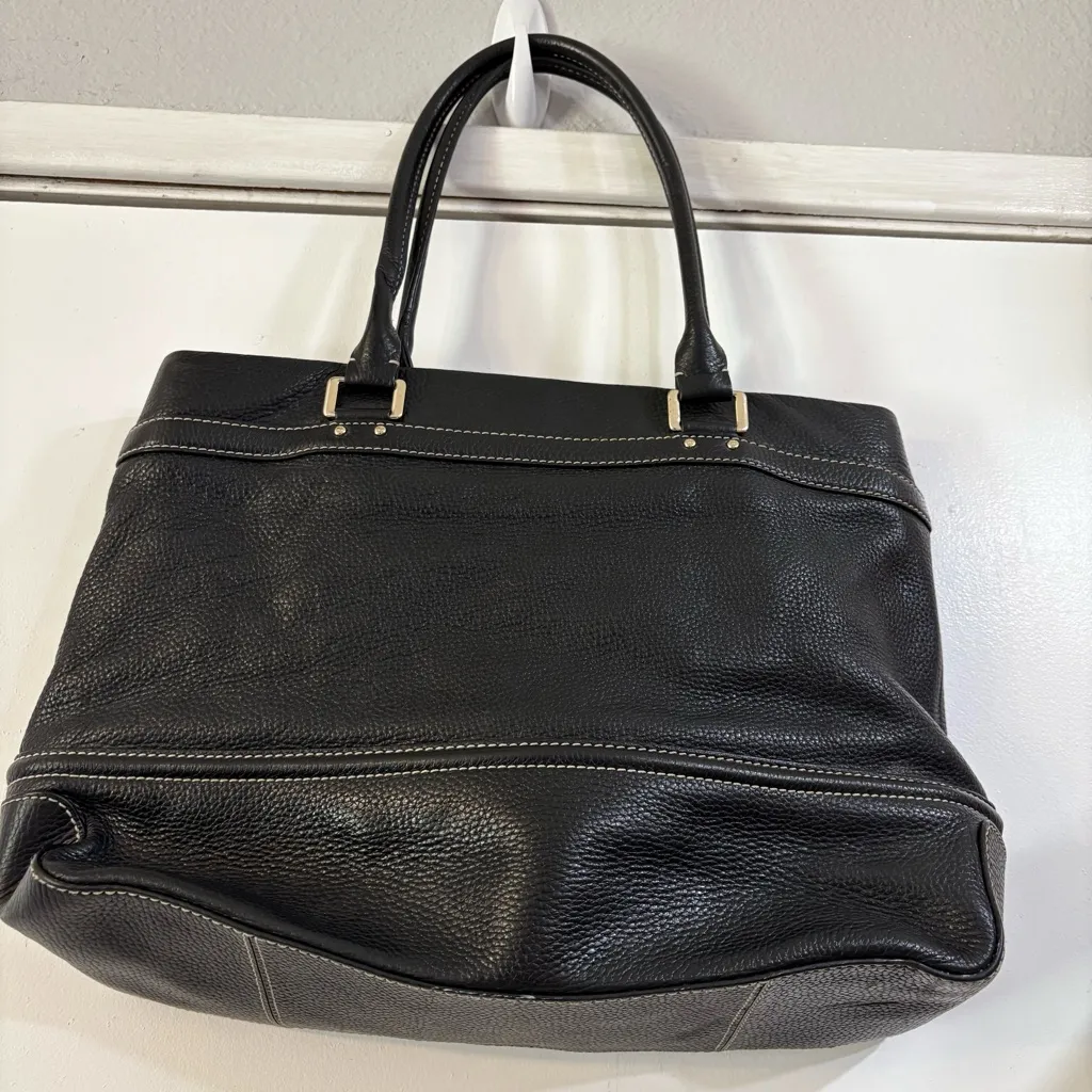 Kate Spade Blakely Andover Black Pebbled Leather Tote Shopper Travel Bag Large - Image 3