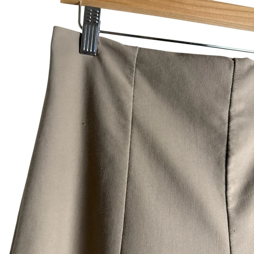 M.M. Lafleur Oshima Beige Slim Cropped High Rise Trouser Pants Size 10 Tan - Image 4