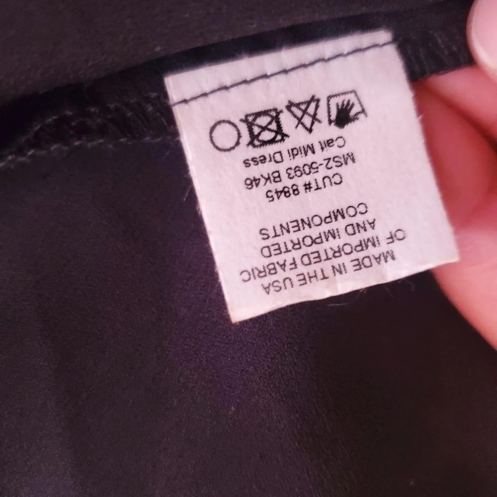 Show Me Your Mumu Cait midi black SMALL sheer dress. - Image 6