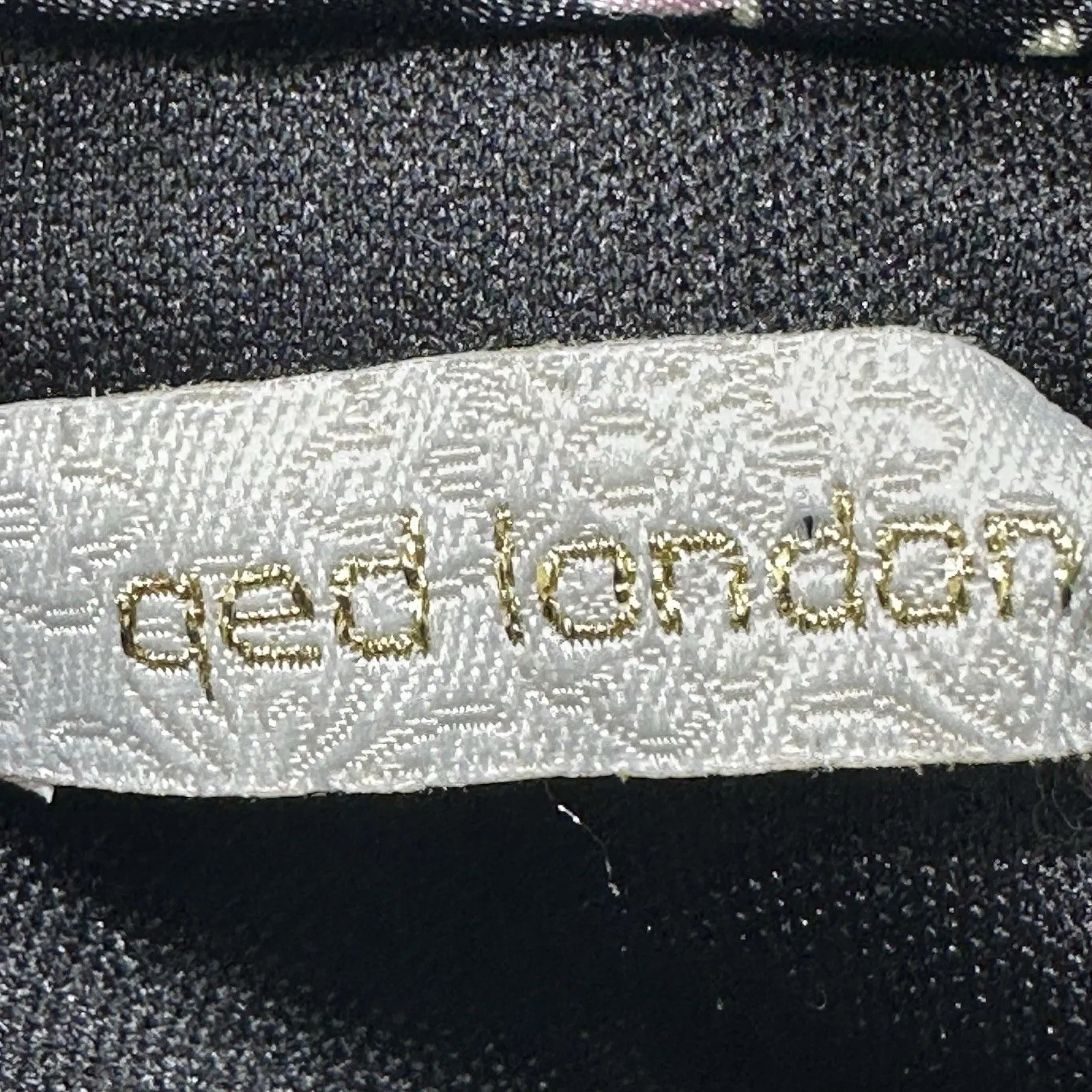 QED London Sleeveless Dress UK 10 EU 38 Black Floral Striped Mesh Overlay Style - Image 9