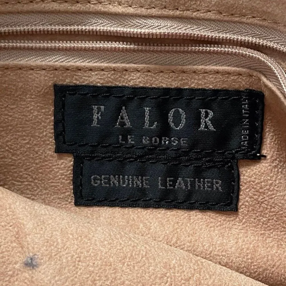 Vintage Falor le Borse Made in Italy Calf Hair Camel Shoulder Bag Brown - Image 4