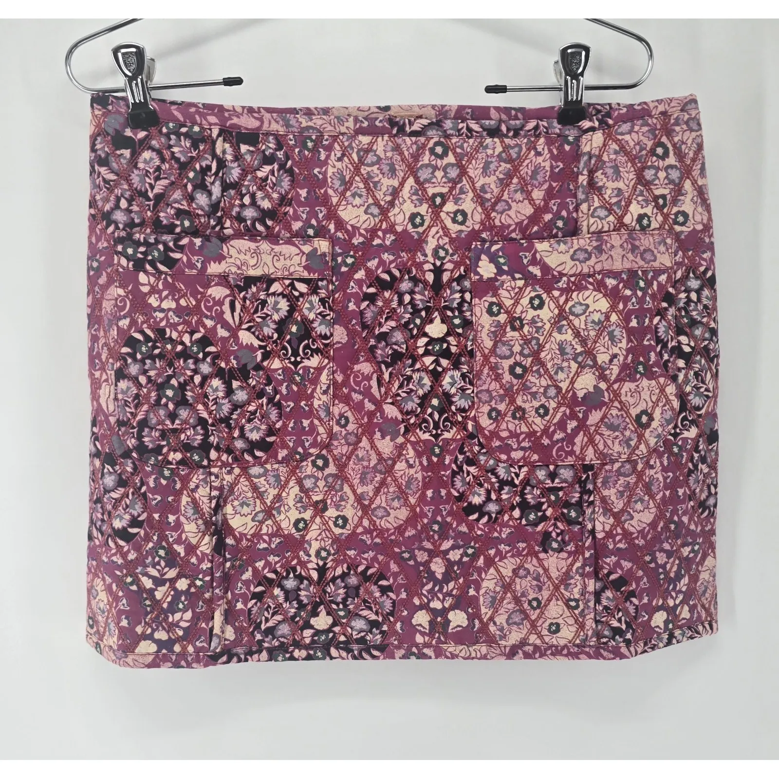 Free People Darla Quilted Sweetheart  Tapestry Rose Mini Skirt Size‎ 10 - Image 3