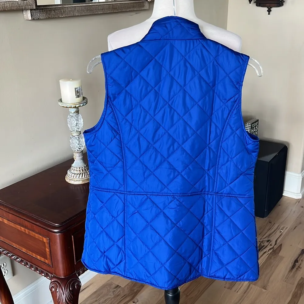 Royal Blue Quilted Jacket Vest - Image 3