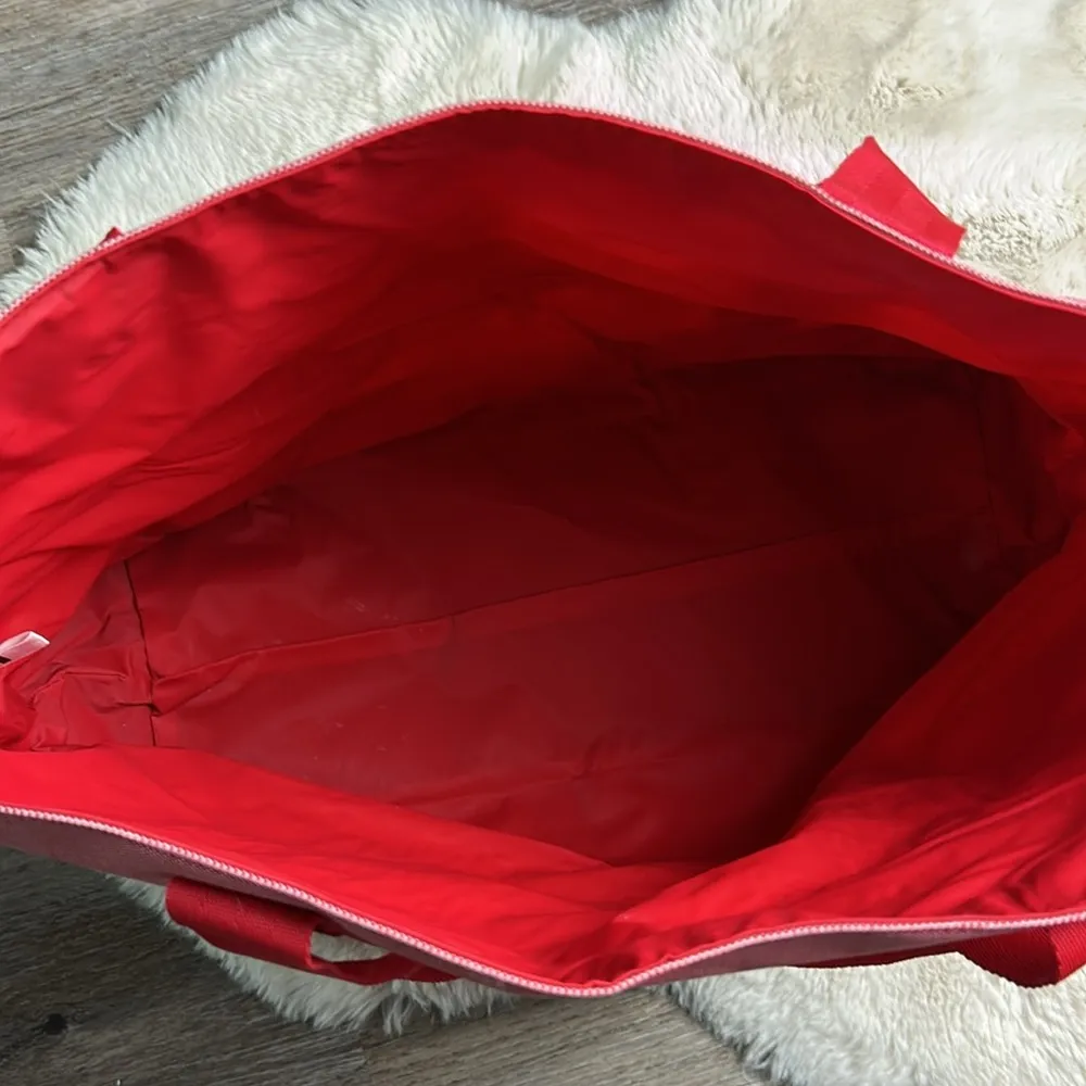 Tommy Hilfiger Red and White Large Tote Bag - Image 7