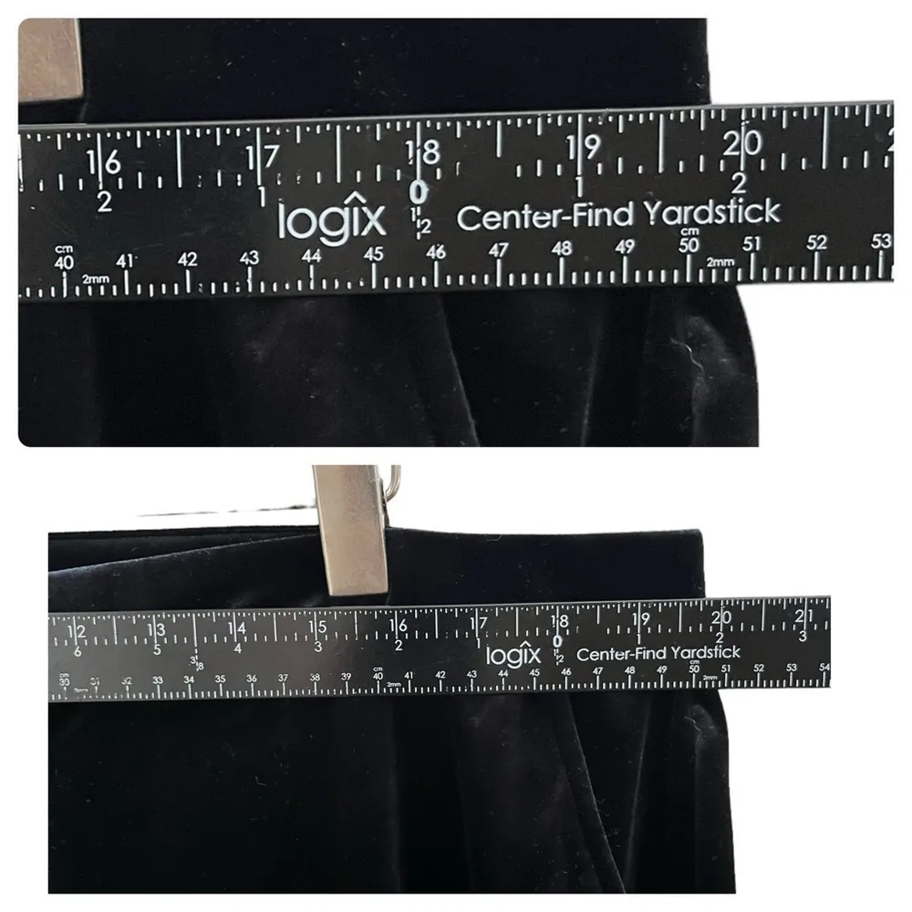 Black Velvet Flare Pant Plus Size 3XL Holiday Cocktail Party - Image 8