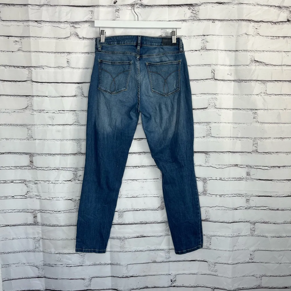 Calvin Klein Ankle Skinny Jeans Medium Wash Women’s 30 Stretch Denim Mid Rise - Image 10