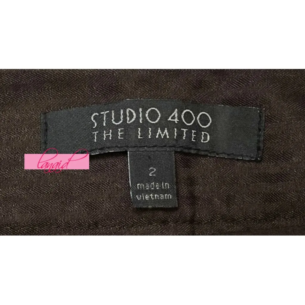 Limited Dark Chocolate Brown Seamed Back Slit Knee Pencil Lined Skirt Career 2 - Image 5