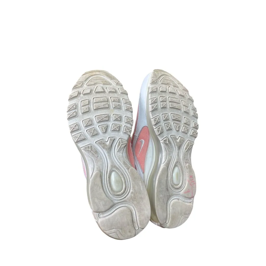 Nike Air Max 97 Womens Summit White coral low top sneakers size 8.5 SKU 8975 - Image 5