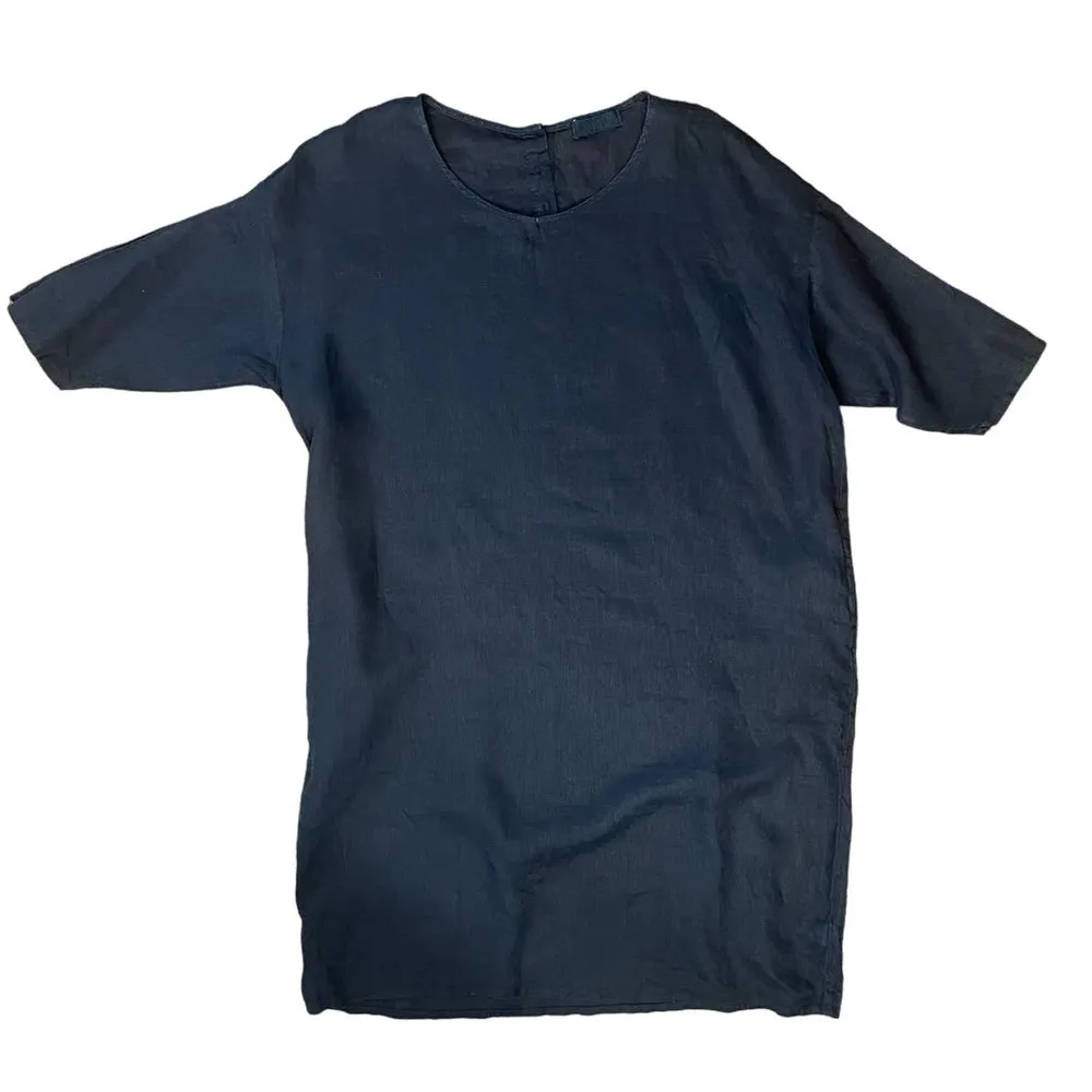 CP Shades Black Oversized 100% Linen Caftan Tunic Dress Size XS X-Small - Image 9