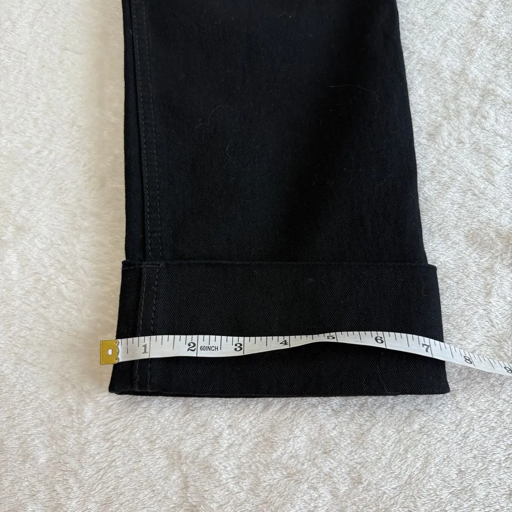 NEW Fade to Blue Denim Jeans Womens Size 10 Black Cuffed Ultimate Stretch Casual - Image 11