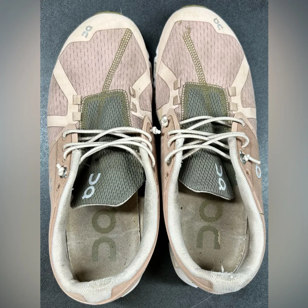 On Cloud Women's Size 9 Swiss Engineering Pink White Sneakers - Image 6