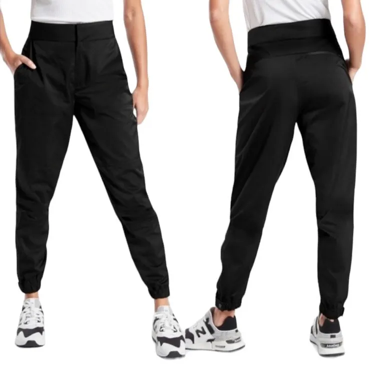 Athleta Radiant Performance Jogger Streetwear Black Tapered Leg Women’s Size 16 - Image 2