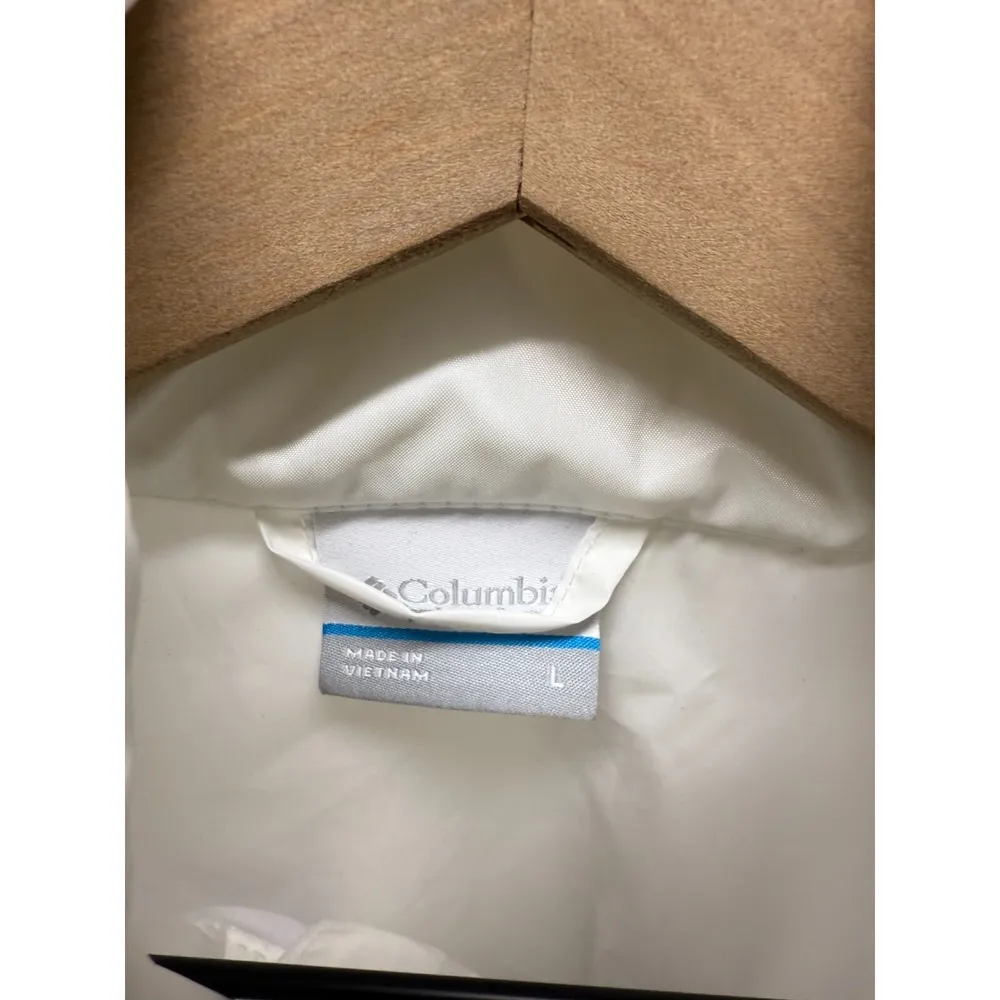 The North Face Jacket Women Sz L White Water Resistant Windbreaker Hiking Hooded - Image 4