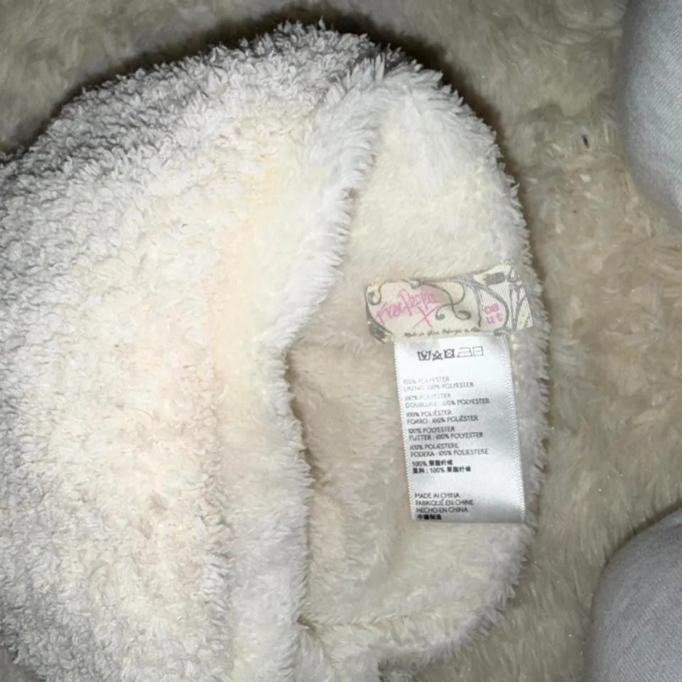 Free People Fuzzy Beanie Hat In Cream Ivory/Cream Color - Image 3