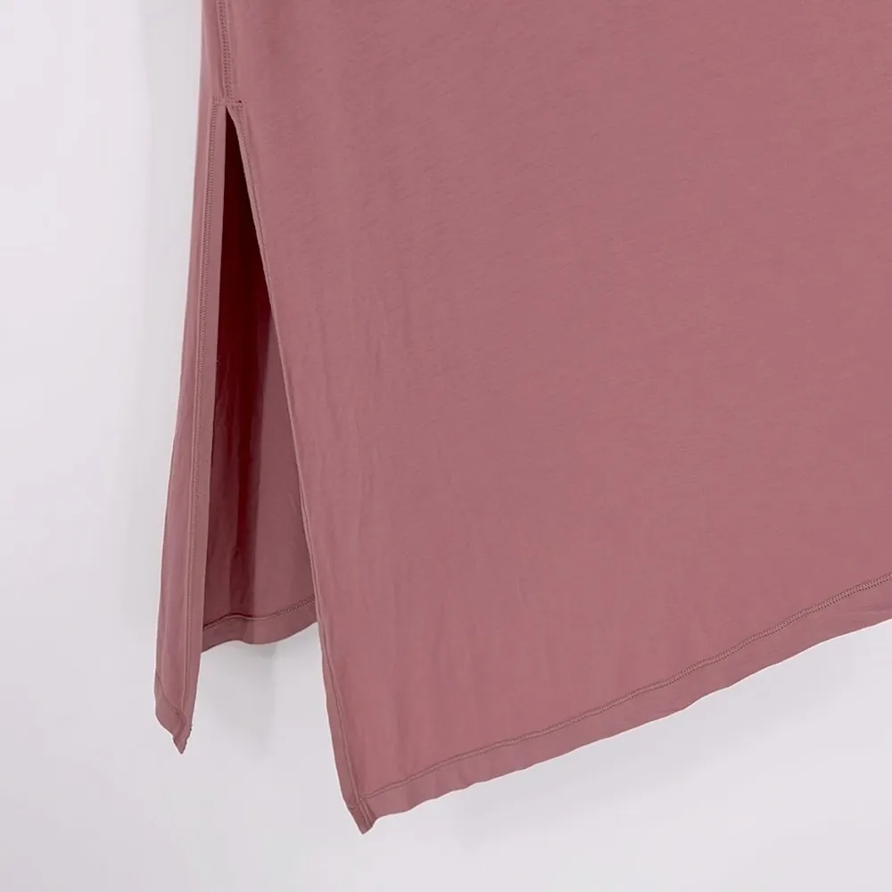 Lululemon To The Point V-Neck Short Sleeve Tee Pink Quicksand Size 6 - Image 3