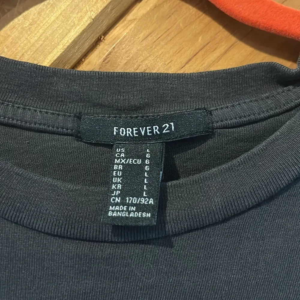 “Nashville” distressed cropped baby tee Gray Size L - Image 3