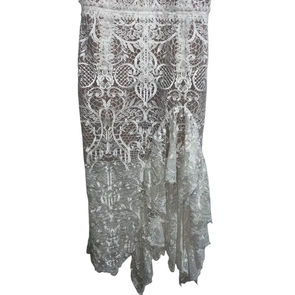 NEW NWOT Bronx & Banco Tiffany Blanc Lace Midi Dress In White - Image 5
