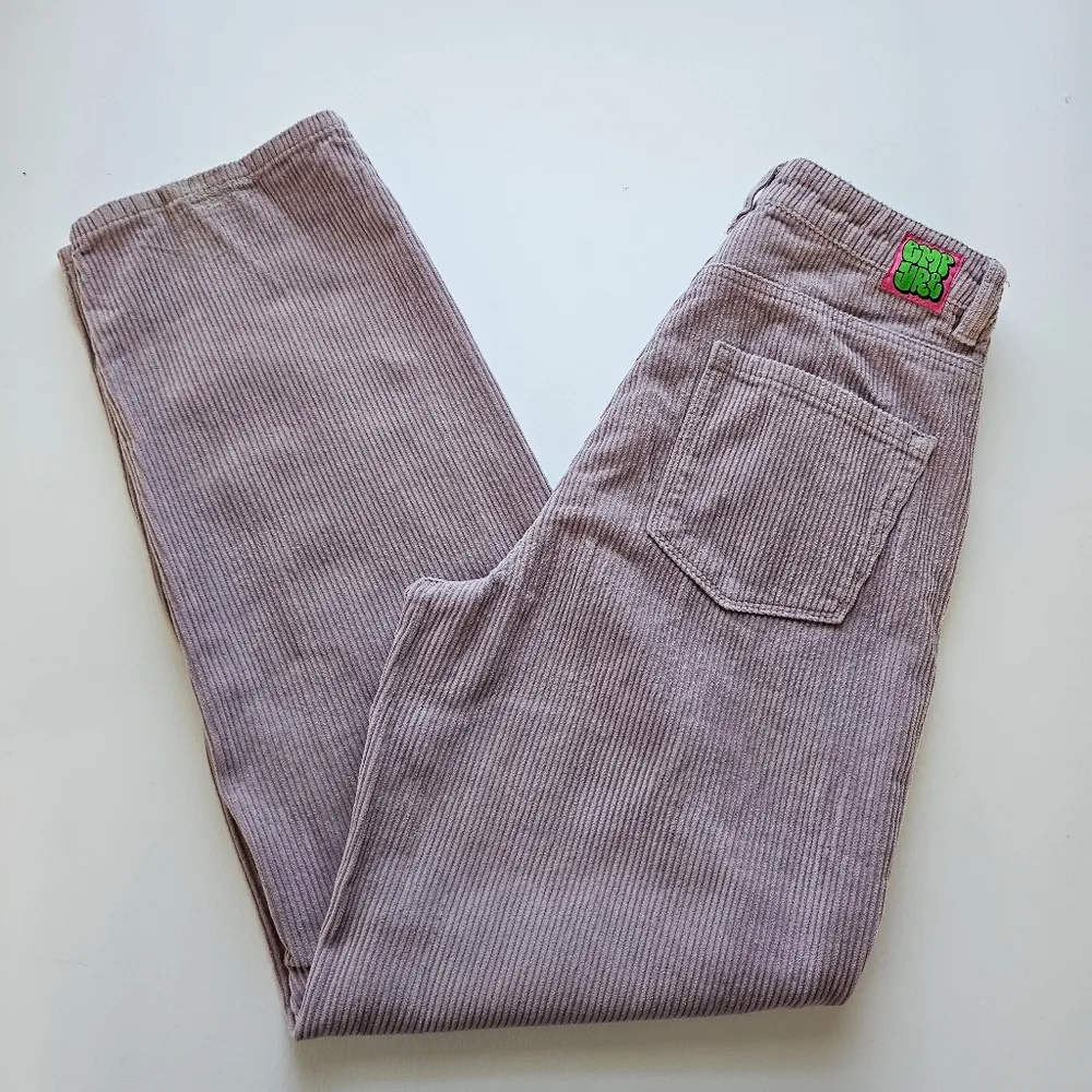 Empire Tori Seafog Wide Rib Corduroy Loose Fit Skate Pants Size 1 Purple - Image 5