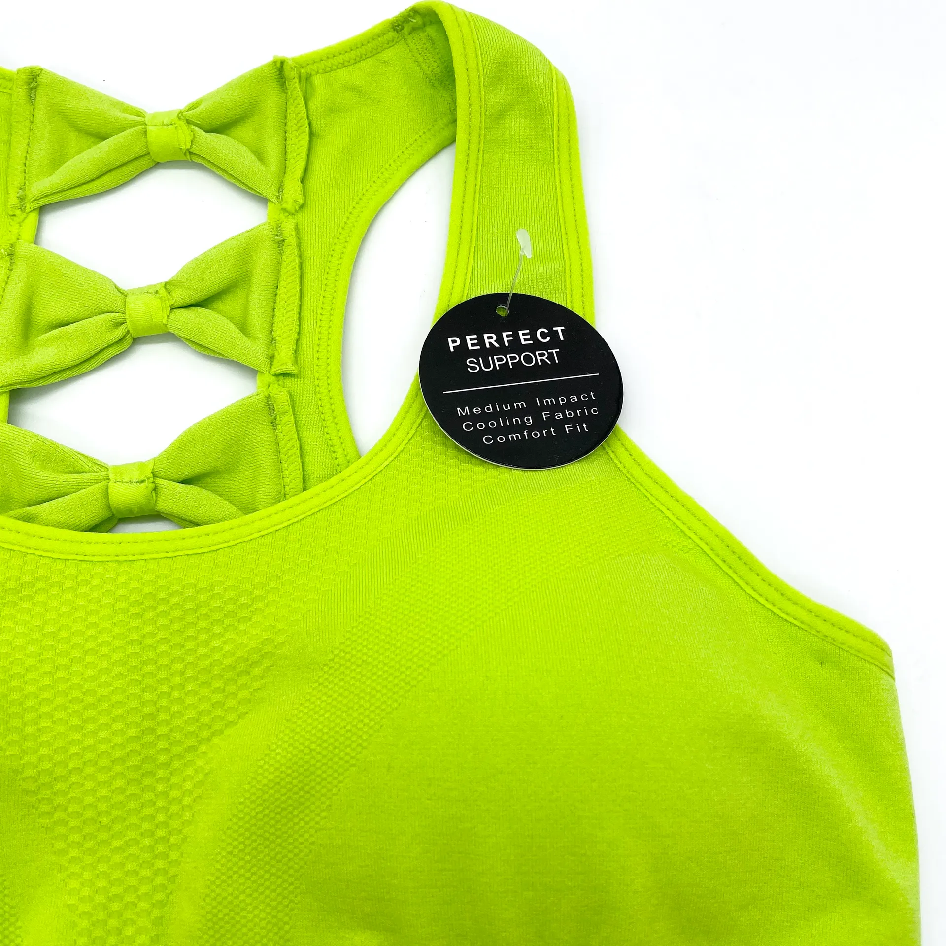 Soho Sport Active Wear Lime Green Sports Top - Image 16