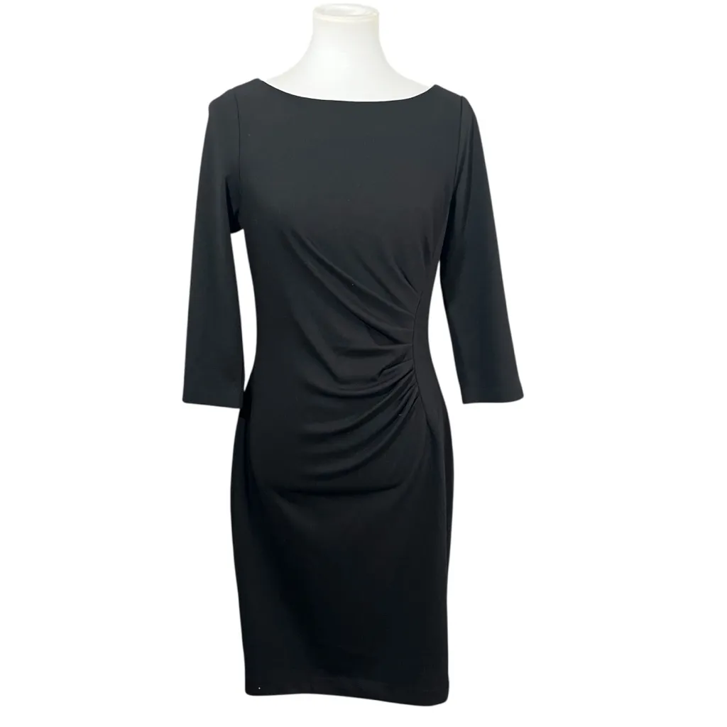DKNY Black 3/4 Sleeve Dress New Without Tags Size 8 - Image 5