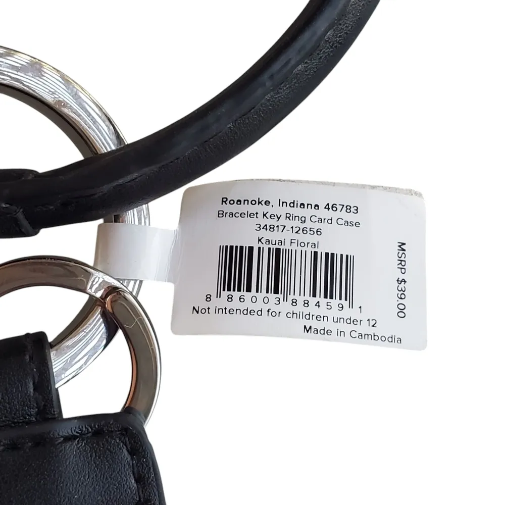 Vera Bradley Pink Floral Keychain Wallet - Image 2