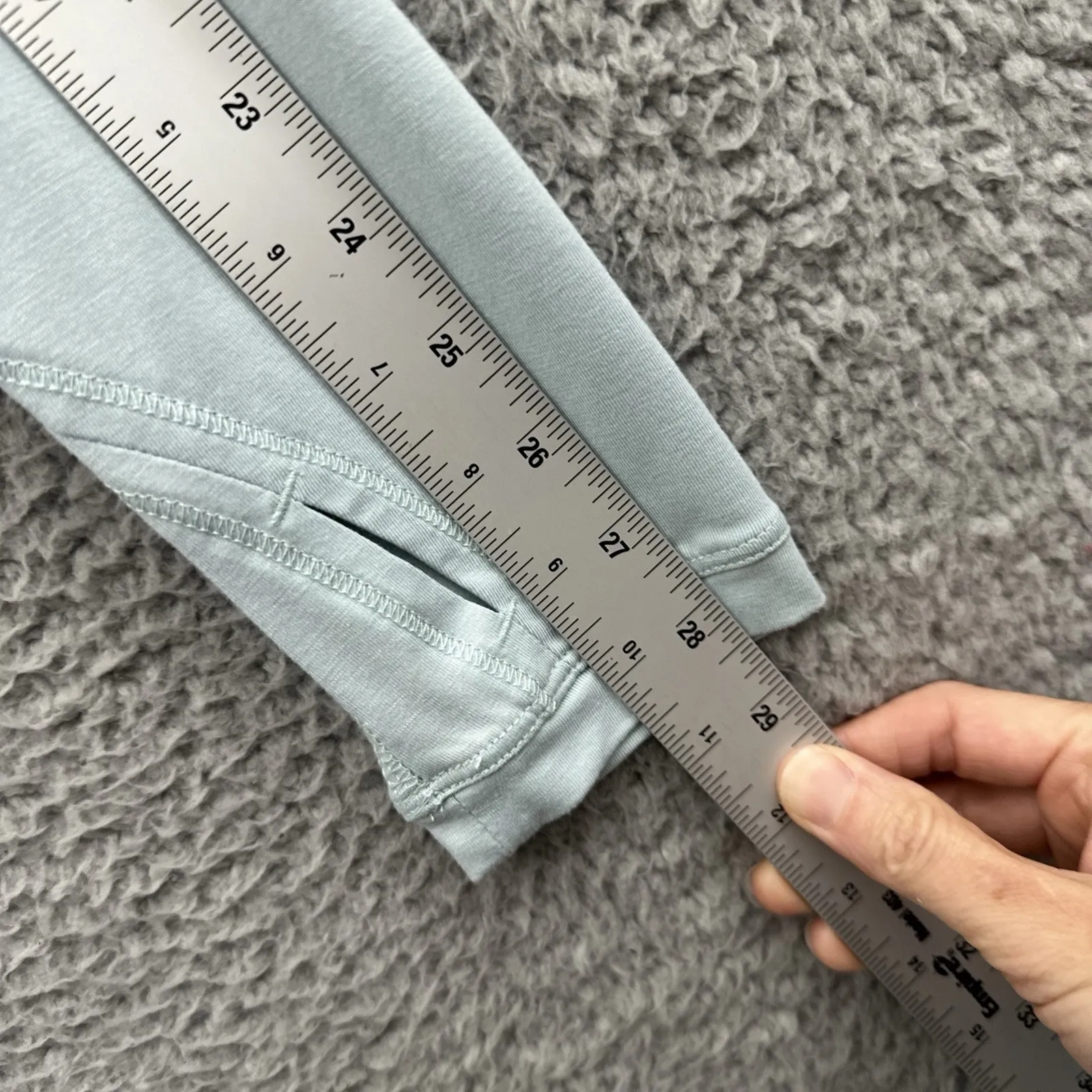 Free Fly Long Sleeve Bamboo Shirt Thumbholes Performance Athletic Women's Large Blue - Image 7