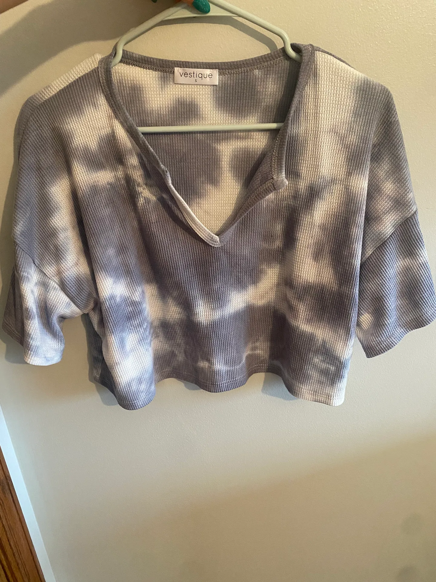 Blue Blush Tie Dye Crop Top - Image 4