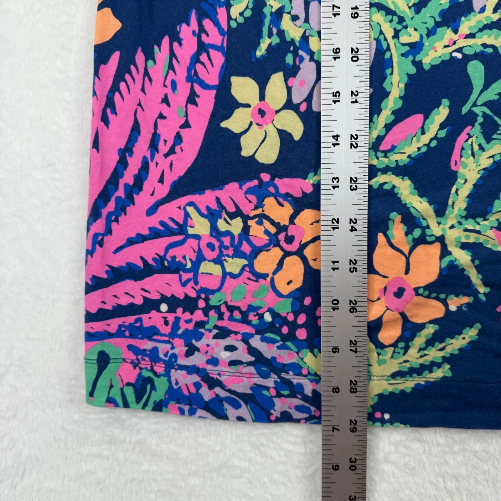 Lilly Pulitzer Laurana‎ Off Shoulder Dress Medium Floral Colorful Print READ - Image 3