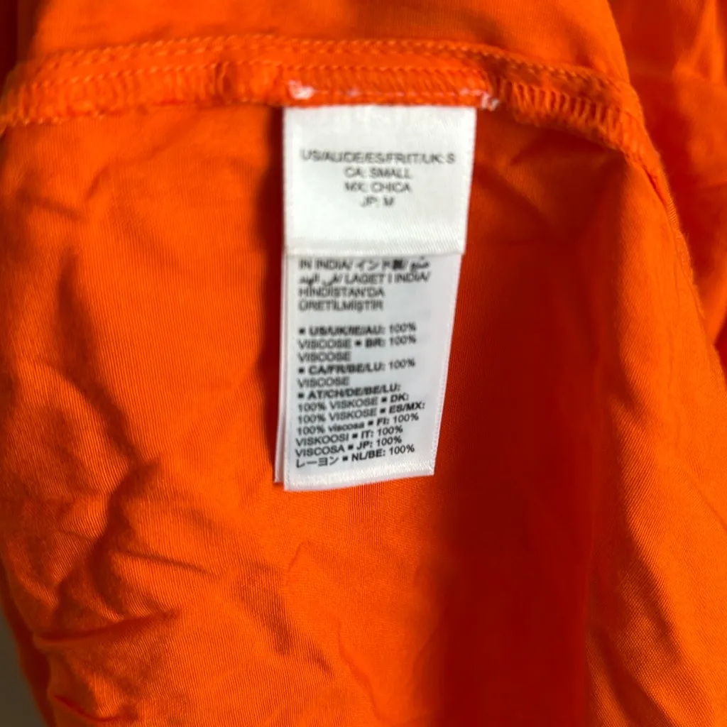 The Drop Caralyn Mirand Orange Mini Babydoll Dress - Image 4