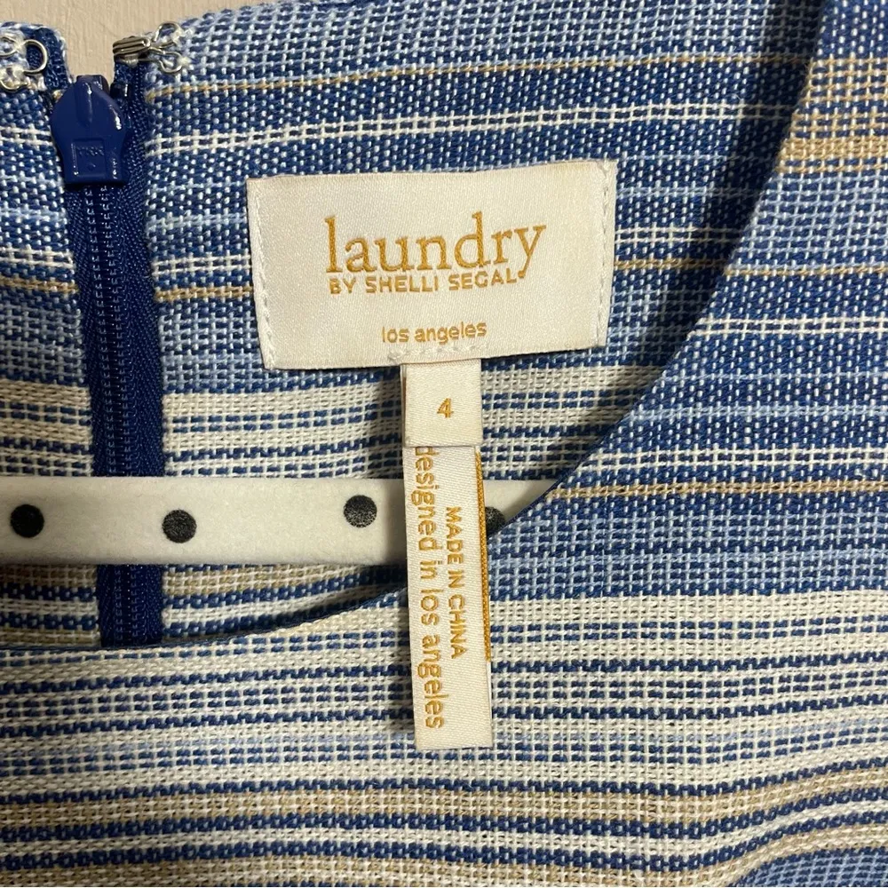 Laundry Shelli Segal pinstripe dress size 4 - Image 10
