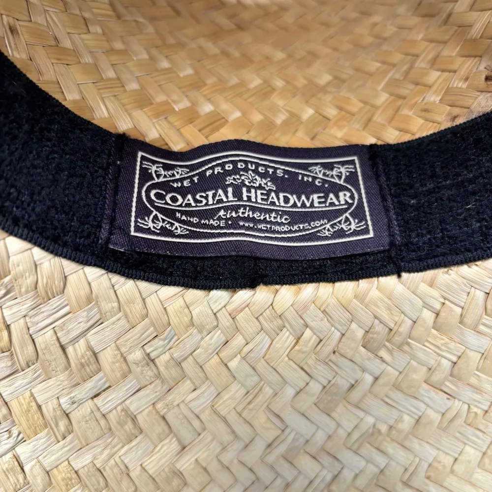 Riata Designs Unisex Straw Sun Hat with Jewel Skull Tan - Image 12