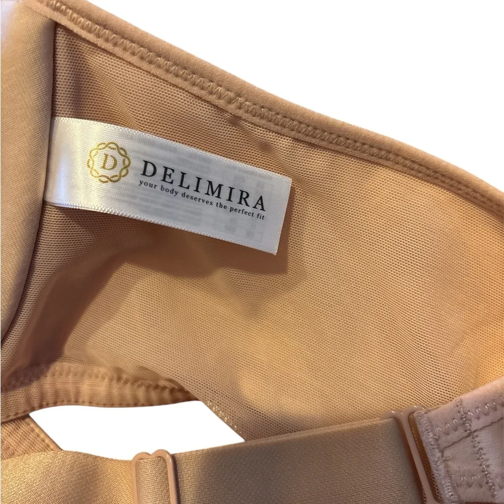 DELIMIRA Women's Front Closure Bras Plus Size/Lace/Full Coverag/Underwire - Image 4